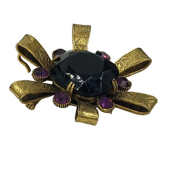 Capri Egyptian Revival Brooch Signed Vintage - Picture 4 of 12